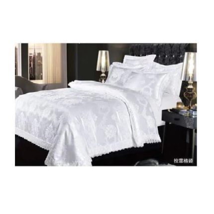 silk 3 acquard king sized duvet cover bedding set white dubai sharjah abu dhabi