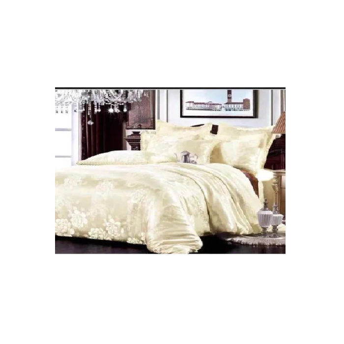 silk jacquard king 1 sized duvet cover bedding set beige dubai sharjah abu dhabi