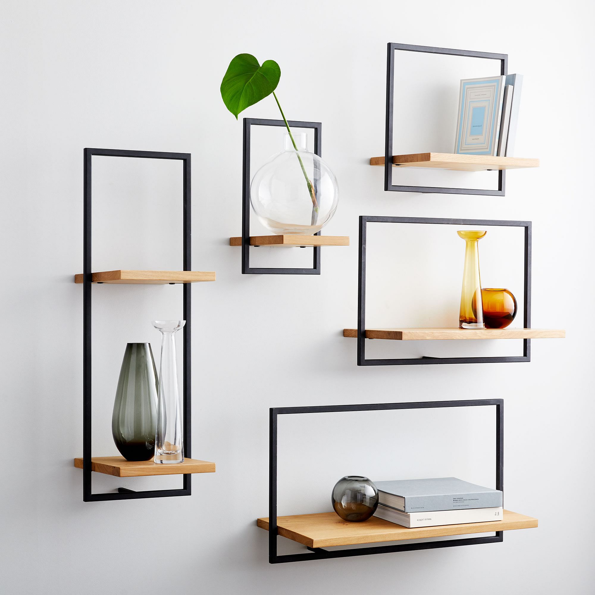 wall shelf wood metal 1 dubai sharjah abu dhabi