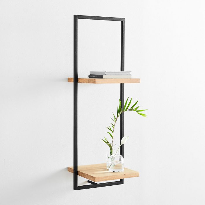 wall shelf wood metal 2 dubai sharjah abu dhabi