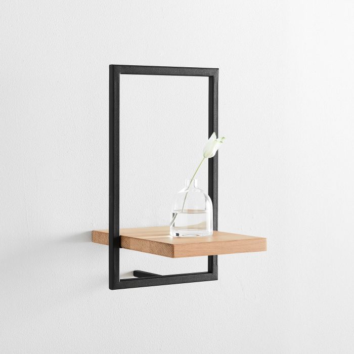 wall shelf wood metal 5 dubai sharjah abu dhabi
