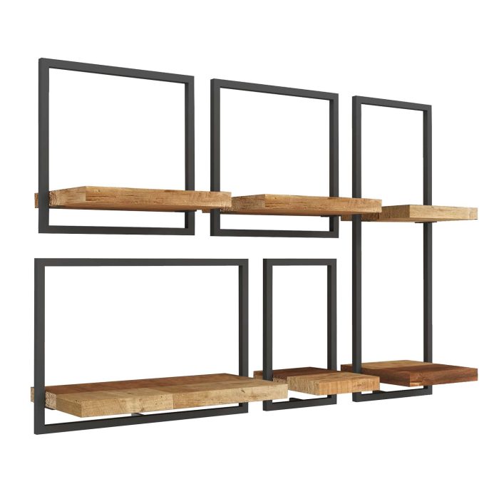 wall shelf wood metal 6 dubai sharjah abu dhabi