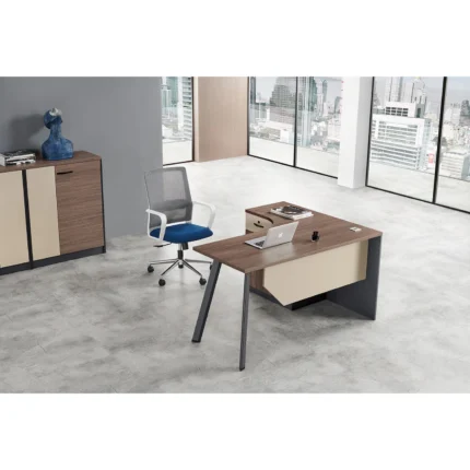 Navar L-Shaped Executive Desk Kit - 55 inch
