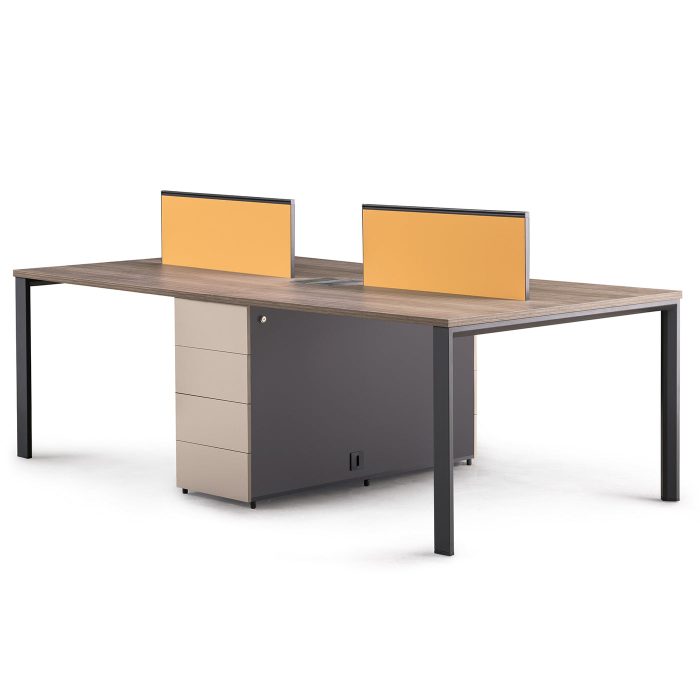 Kenzo4 Attached Drawers Workstation