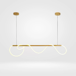 Acrylic, Metal, Stainless Steel Chandeliers, Modern Hanging Pendants - Gold