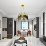Antique Gold Chandeliers, Aluminum, Crystal Hanging Pendants