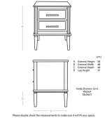 Claudine bedside table 3 dubai sharjah abu dhabi