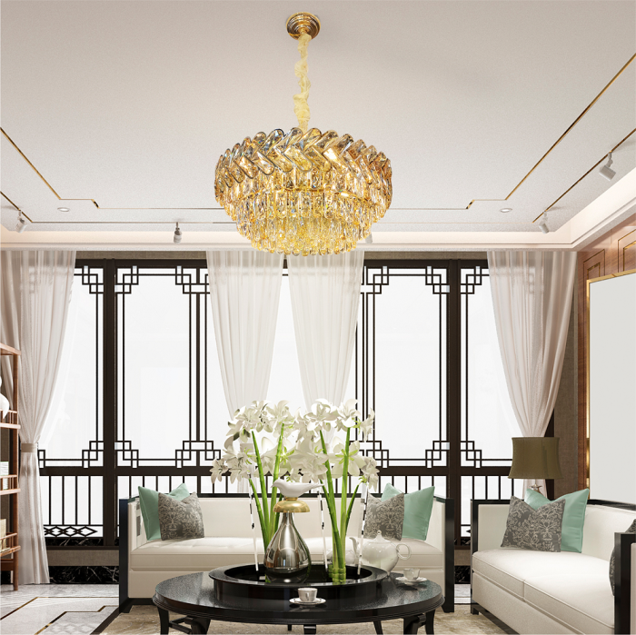 Crystal & Aluminium Chandeliers, Crystal Hanging Pendants