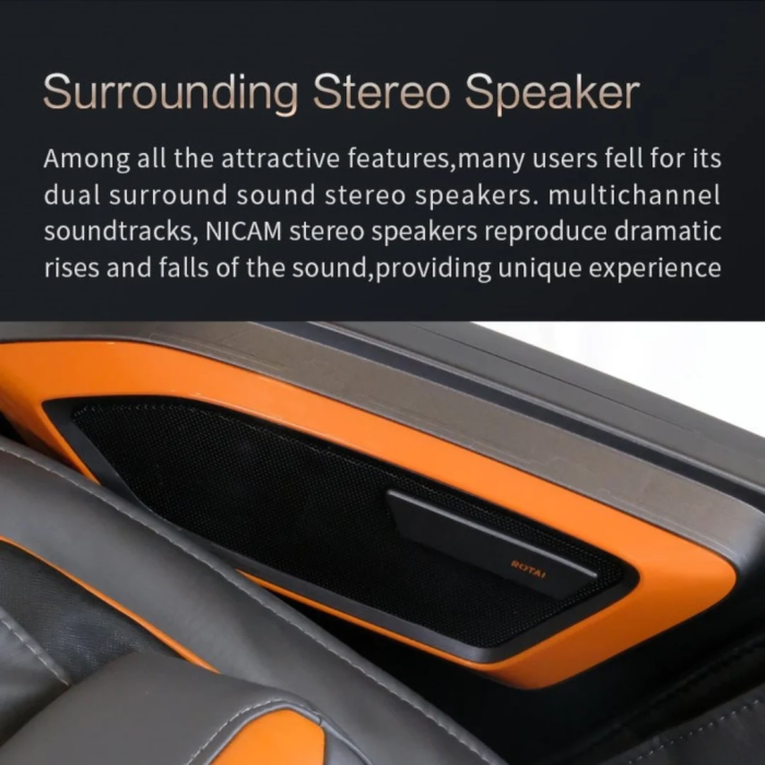 Deluxe Multi-Function Massage & Therapy Chair - Orange