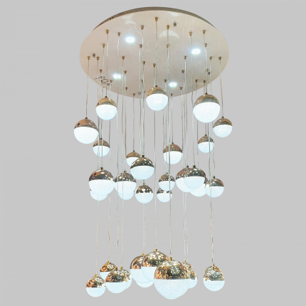 Die Cast Aluminum Gold Chandeliers, Modern Hanging Pendants