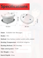 Foldable Foot Soak Bucket Automatic Heating Massager