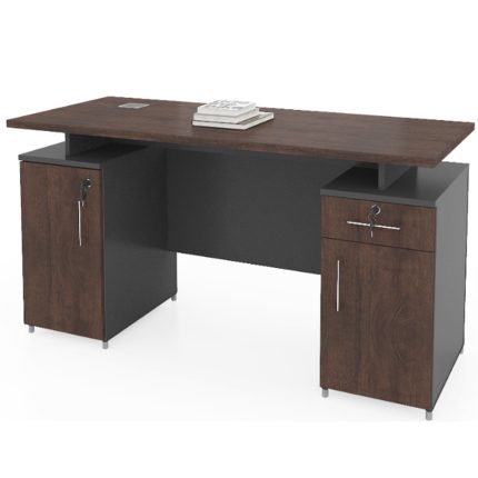 Navar Front Desk Office Table w/ Storage