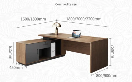 L Shape Executive Desk dubai sharjah abu dhabi