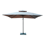 Outdoor Aluminum Parasol Umbrella - Beige