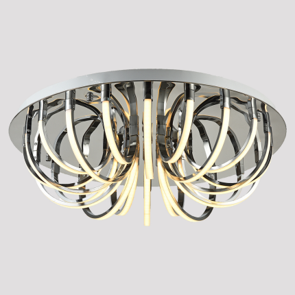 Silver 136W Chandeliers, Flush Mount Ceiling Lights