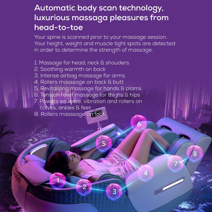 Smart Healthcare Massage Chair - Green