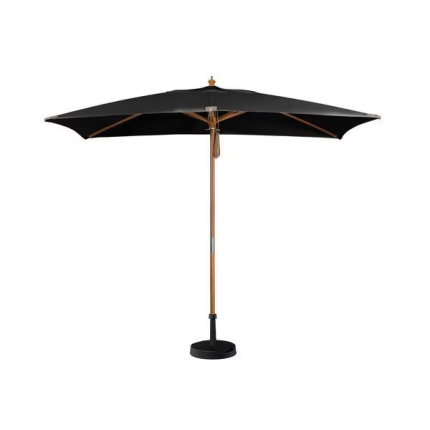 Wooden Frame Shape Centrepole Umbrella, 3 x 3M - Blue