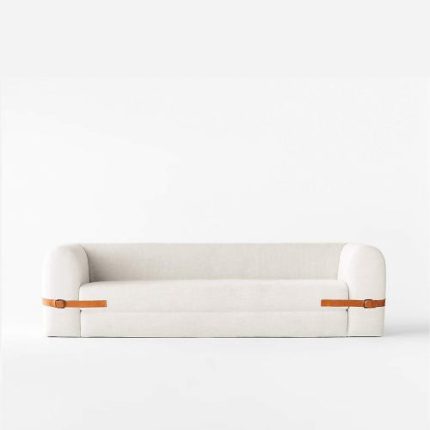 Alexa White Sleeper Sofa
