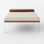 canale boucle and leather upholstered chaise 3 dubai sharjah abu dhabi