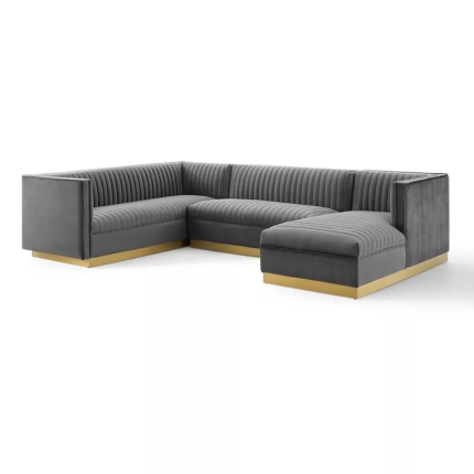 cecilie wide velvet symmetrical sectional sofa 4 dubai sharjah abu dhabi
