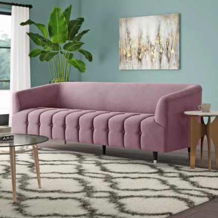 dagenham velvet round arm sofa 2 dubai sharjah abu dhabi