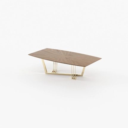darc walnut veneer matte dining table 2 dubai sharjah abu dhabi