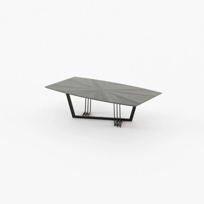 darc grey veneer matte dining table 3 dubai sharjah abu dhabi