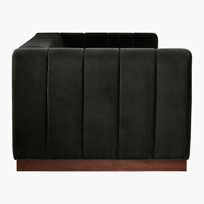 forte channeled velvet sofa 2 dubai sharjah abu dhabi