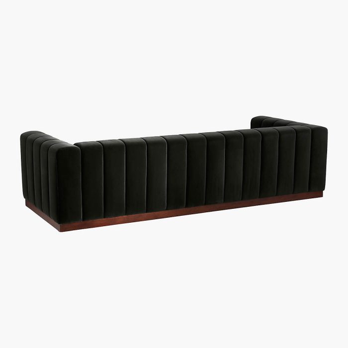 forte channeled velvet sofa 3 dubai sharjah abu dhabi