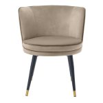 greige velvet dining chair 1 dubai sharjah abu dhabi