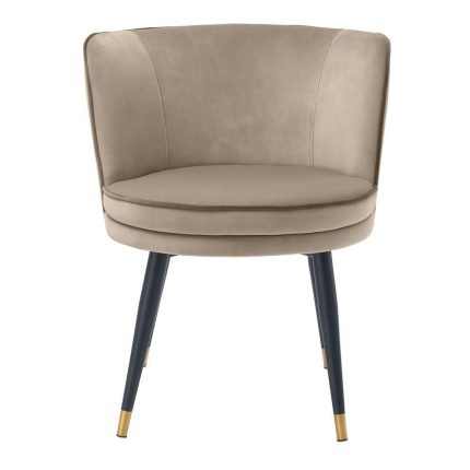 greige velvet dining chair 1 dubai sharjah abu dhabi