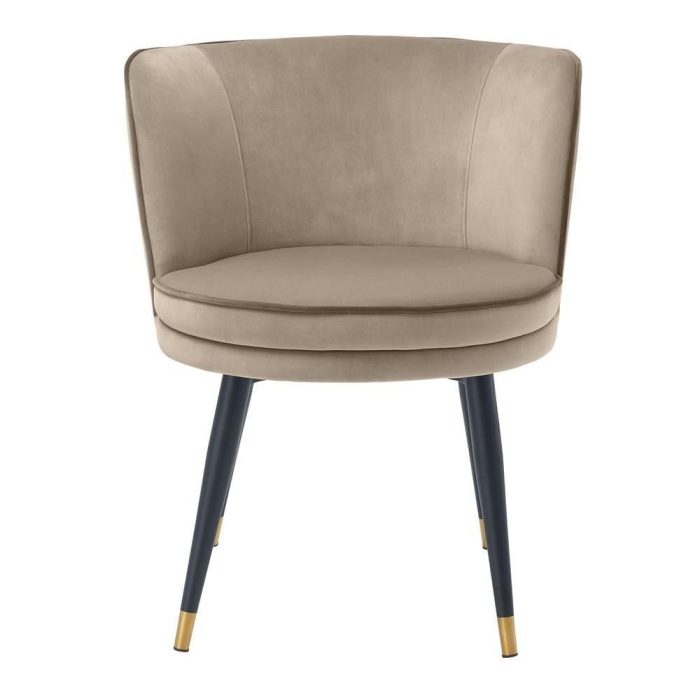 greige velvet dining chair 1 dubai sharjah abu dhabi