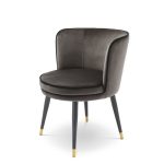 greige velvet dining chair 2 dubai sharjah abu dhabi