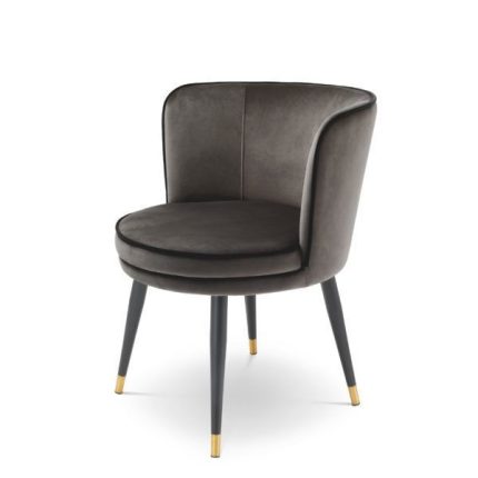 greige velvet dining chair 2 dubai sharjah abu dhabi