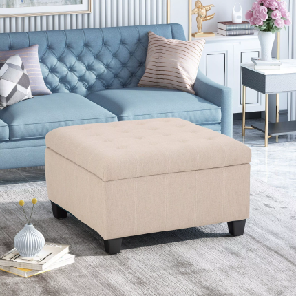 isabella contemporary tufted fabric storage ottoman 2 dubai shrarjah abu dhabi