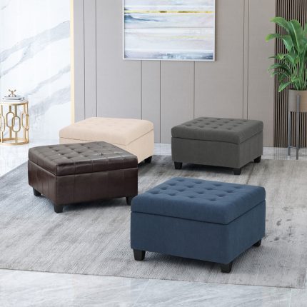 isabella contemporary tufted fabric storage ottoman 5 dubai shrarjah abu dhabi