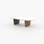 jeane walnut matte dining table 1 dubai sharjah abu dhabi