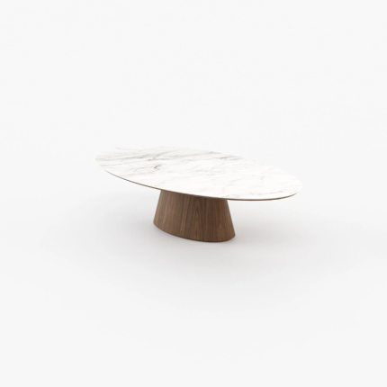 kelly walnut veneer matte dining table 3 dubai sharjah abu dhabi