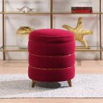 midas round gold ring accent storage ottoman 2 dubai sharjah abu dhabi