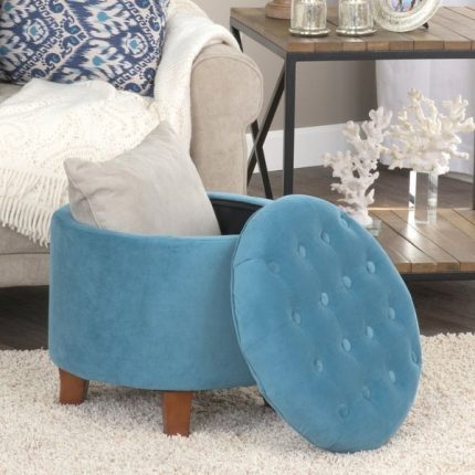 round button tufted storage ottoman 2 dubai sharjah abu dhabi