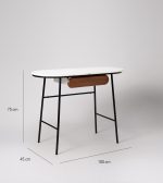 senzo desk white marble 3 dubai sharjah abu dhabi