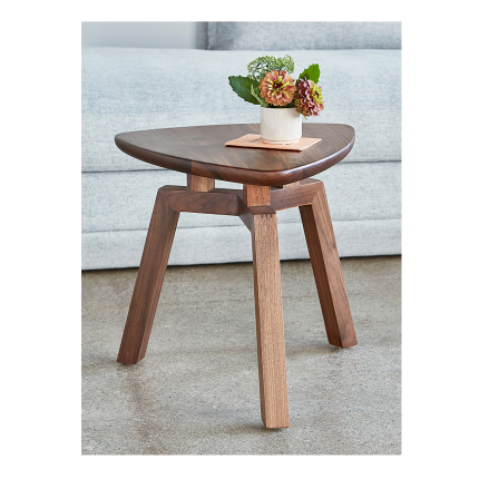 triangular wooden coffee table 1 dubai sharjah abu dhabi