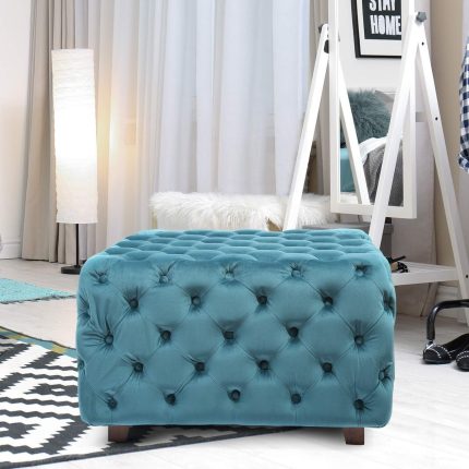 tufted fabric bench ottomans 2 dubai sharjah abu dhabi