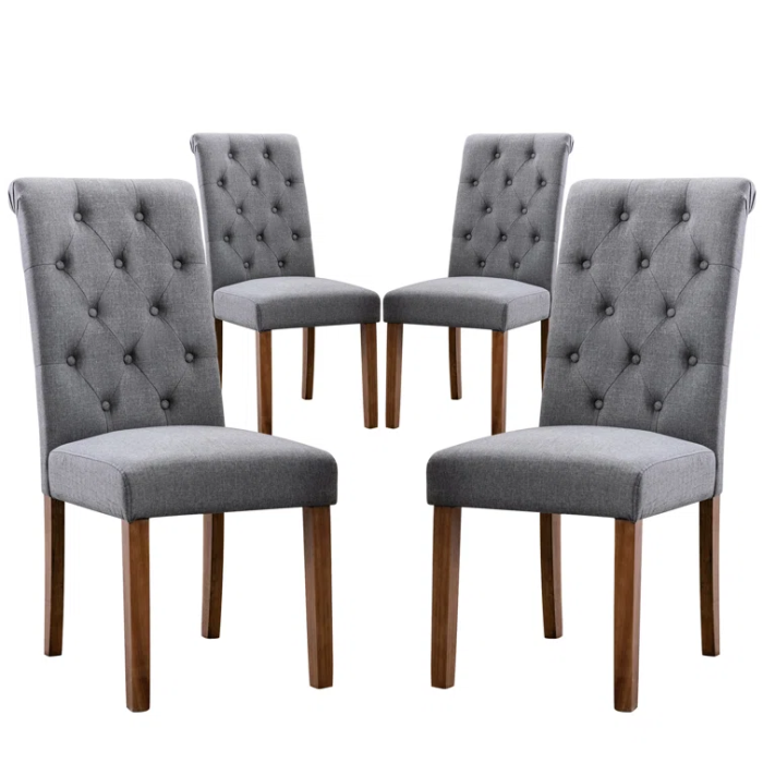 tufted linen parsons chair 2 dubai sharjah abu dhabi