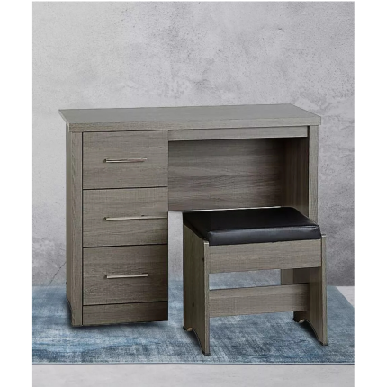 Grey dressing table with stool 1 dubai sharjah abu dhabi