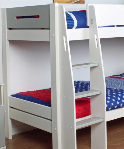 Kids Avenue Modern White Grey finish Bunk Bed 2 dubai sharjah abu dhabi transformed