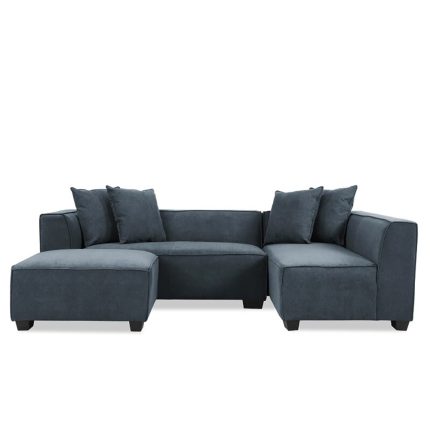 L shaped sectional sofa with ottoman 2 dubai sharjah abu dhabi