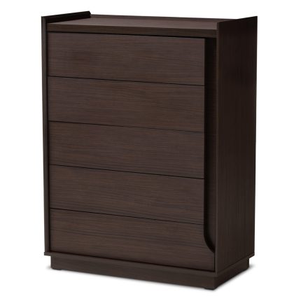 Queen Brown Finished 5 Drawer Chest 1 dubai sharjah abu dhabi