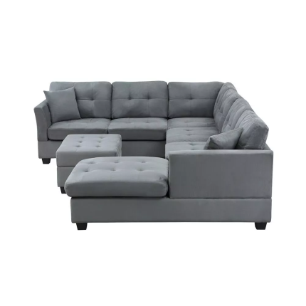 U shape sectional sofa storage ottoman 2 dubai sharjah abu dhabi