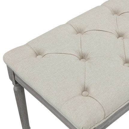 beige upholstered tufted bench 2 dubai sharjah abu dhabi